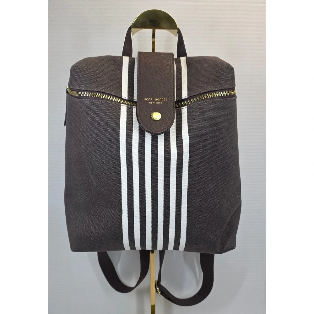 henri bendel striped canvas mini backpack Toddler | Navy | 18 Months - 5 Years Convertible Canvas Henri Bendel Striped